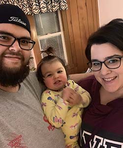 Amirah Martinez and her parents