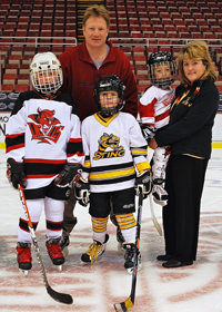 Soboslay Family on ice rink